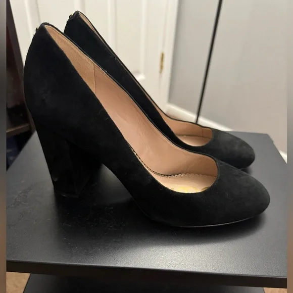 Sam Edelman Black Suede Heels - Picture 3 of 5